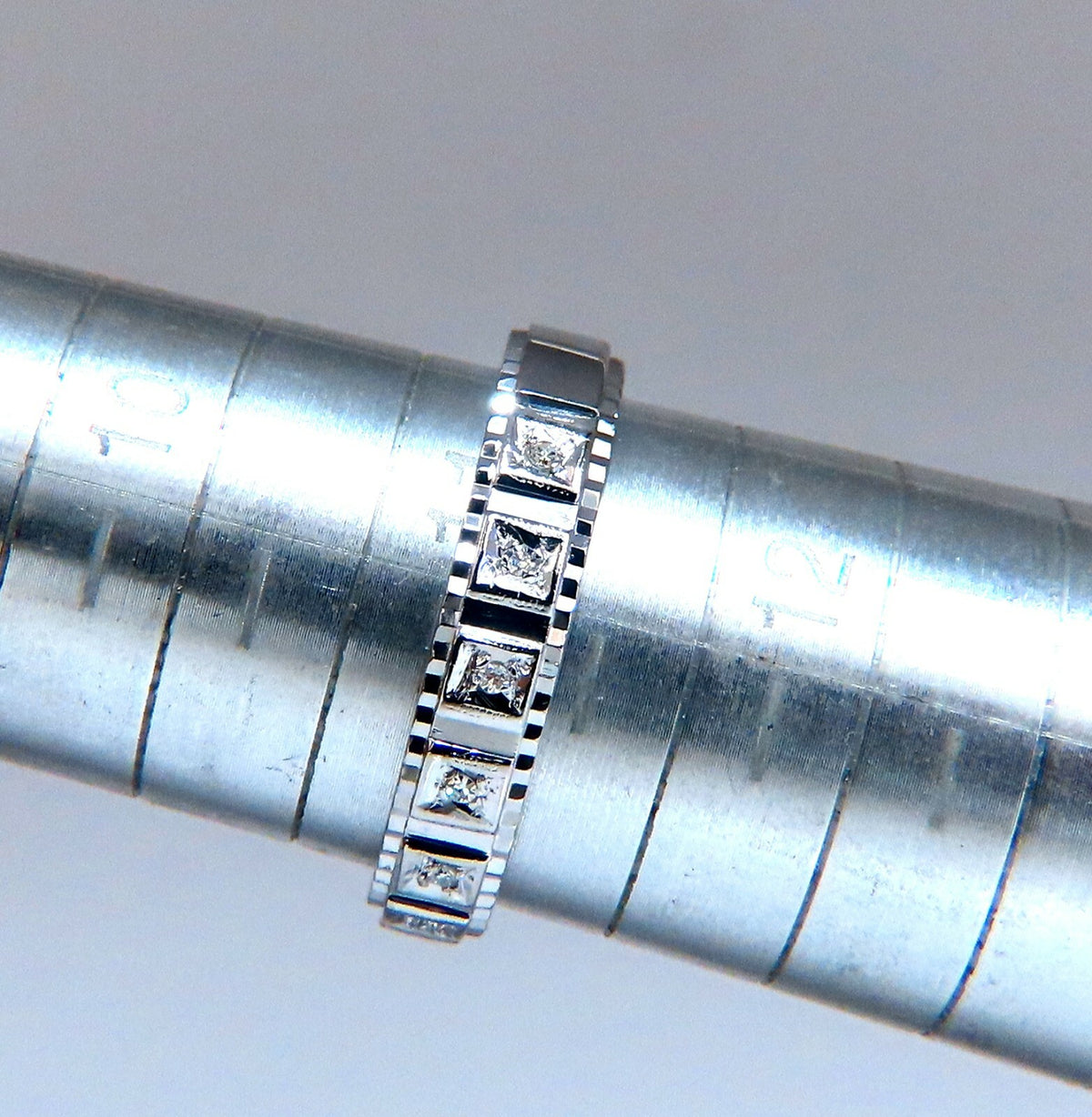 .10ct Natural Diamonds Square Box Mod Deco Mens Ring 14kt Size 11 *v