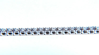 6.02 carat natural round diamonds link tennis bracelet 14kt gold *v