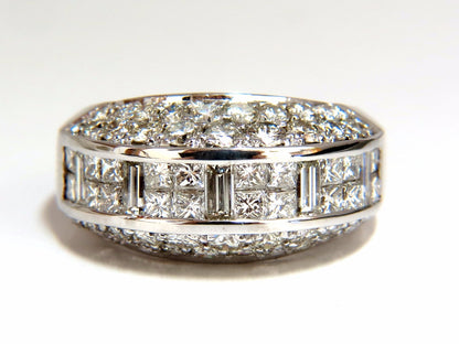 4.00ct diamonds raised contemporary ring three dimensional 18kt *v