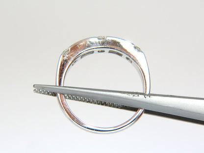 1.50CT NATURAL DIAMONDS BAGUETTE ROUNDS MATCHING BAND RING 18kt *v