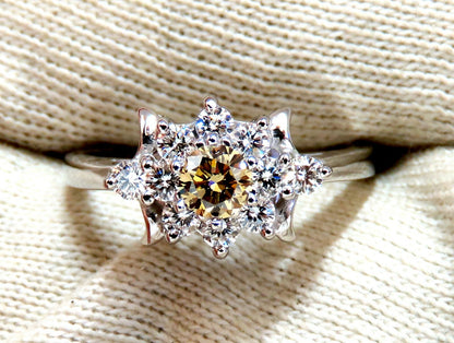 .40ct Natural Fancy Color Yellow Brown Diamond Ring 14kt *v