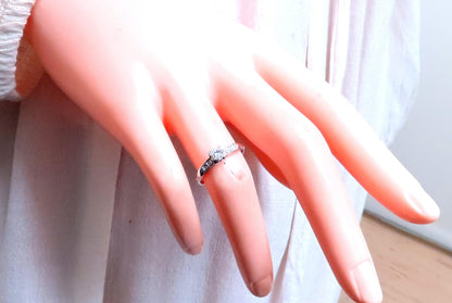 Petite Natural Diamond Engagement Ring 14kt Gold 12547 *v