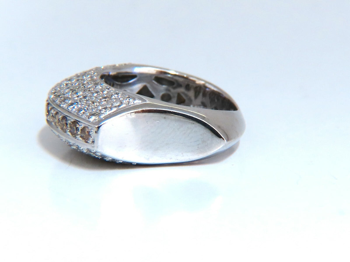 1.84ct natural fancy orange brown Arch dome mod edge deco ring 18kt *v