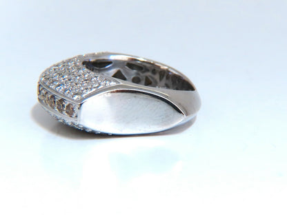 1.84ct natural fancy orange brown Arch dome mod edge deco ring 18kt *v