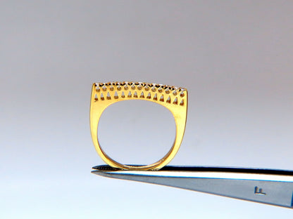 .75ct Natural Diamonds Stacking Bands 14kt Gold Mod minimalist deco *v