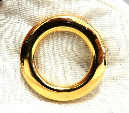 High Shine Circular Gold Pin 14 Karat *v