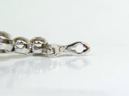 3.65CT NATURAL DIAMONDS TENNIS BRACELET 14KT FLUSH *v