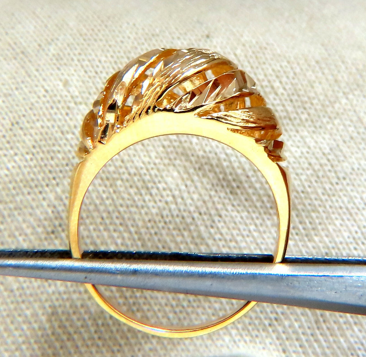 Dome Staggered 14kt Ring *v