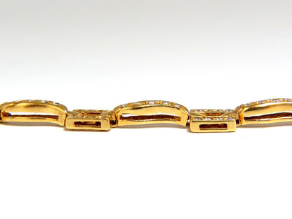 18kt Diamonds Bead set Vine bracelet 1.30ct *v
