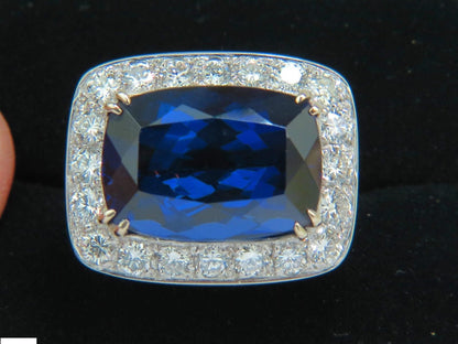 20.45ct GIA Certified Magnificent Natural Tanzanite Ring 18kt Gold 10038 *v