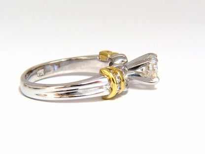 .75CT CLASSIC TRADITIONAL DIAMOND RING 14KT GOLDEN SHOULDERS *v