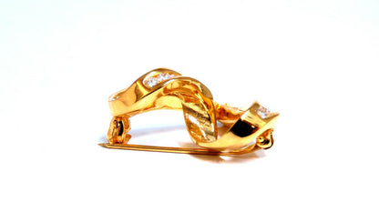 1.10ct Natural Diamonds Heart Pin 14kt *v