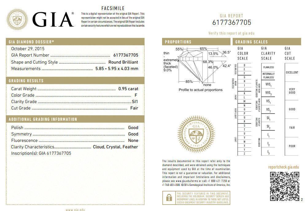 GIA Certified .95ct F.Si1 natural round diamond ring Portuguese Revival 14kt *v