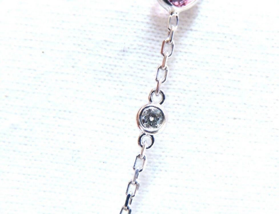 25.10ct multi-colored natural spinel diamonds yard necklace 14kt gold 12307  *v