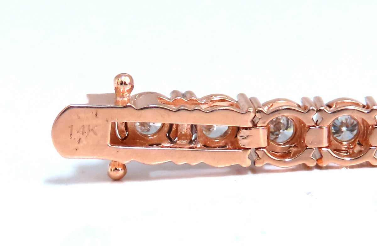 2.02ct. natural round diamonds tennis bracelet classic 14 karat rose gold *v