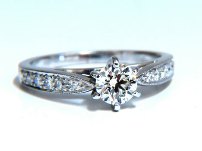 .50ct Natural Round Cut Diamond Ring H/VS 14kt gold *v