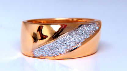 .26ct natural diamond slant band ring 14kt gold 12421 *v