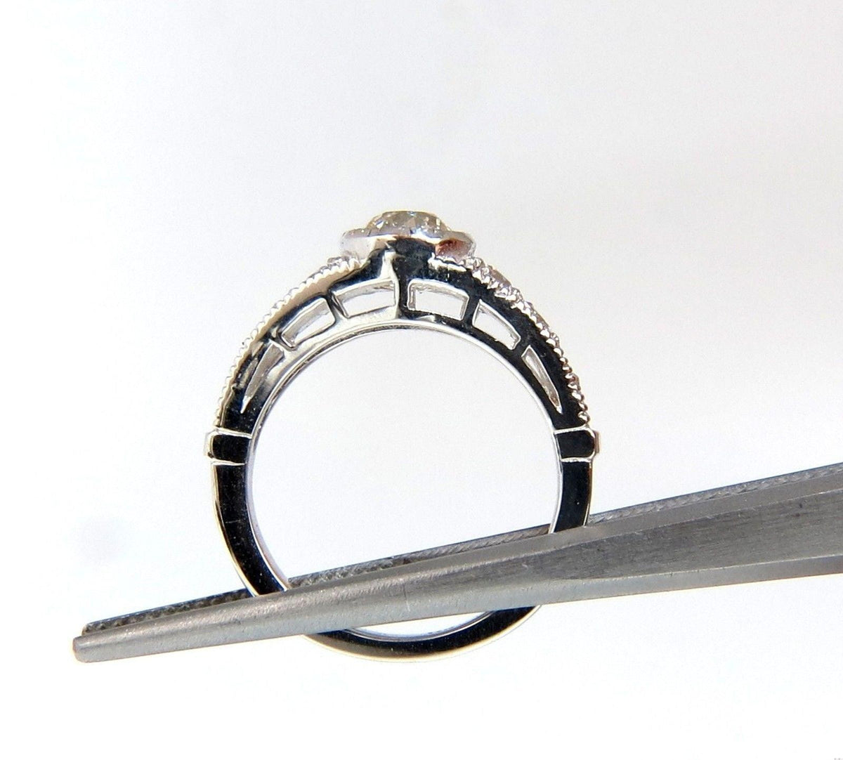 .95ct Gypsy Set Natural Diamonds Ring 14kt. 10025 *v
