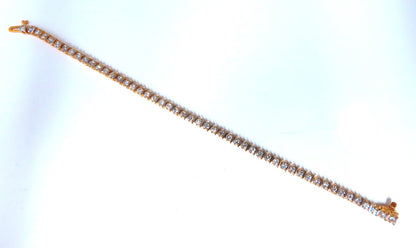 2.02ct. natural round diamonds bar tennis bracelet classic 14 karat gold *v