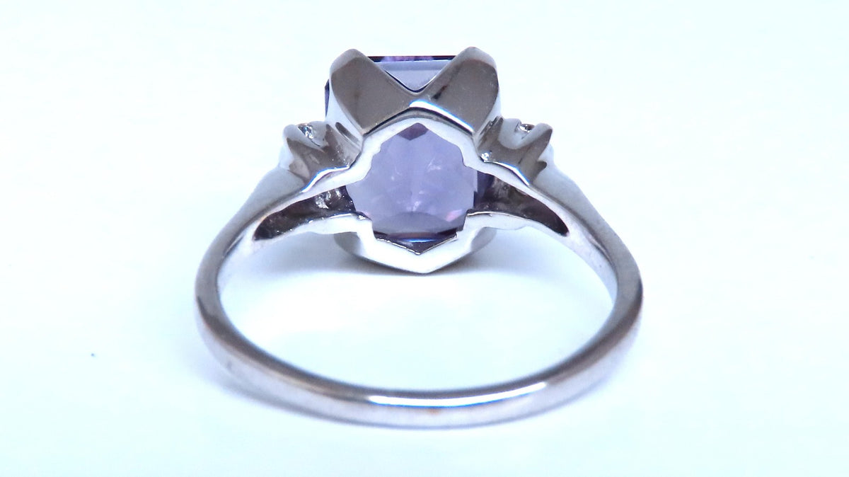 4ct Lab Alexanderite Diamonds Ring 10kt Gold 16511 *v