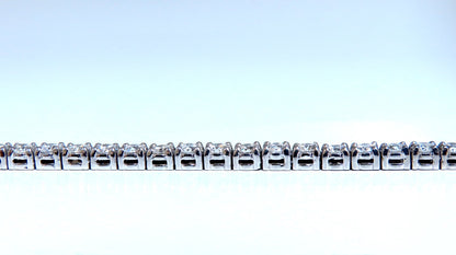 7.11ct natural round diamonds tennis bracelet classic 14 karat white gold *v