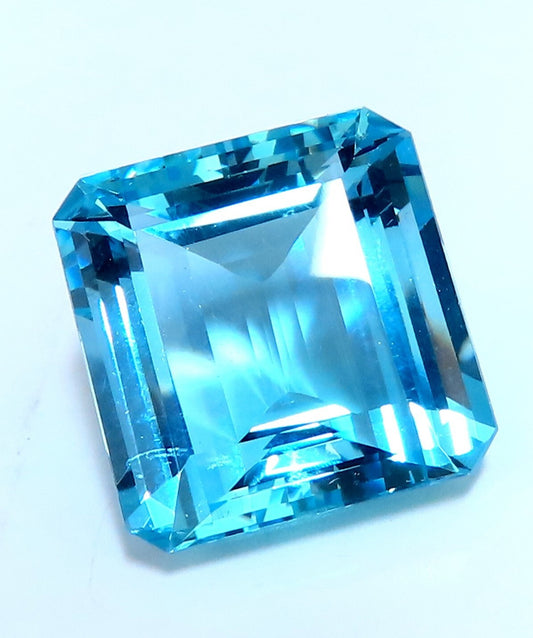 GIA Certified 46.87ct Natural Blue Emerald Cut Aquamarine Magnificent *v