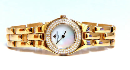 Baume Mercier ladies diamond gold watch 18kt gold *v