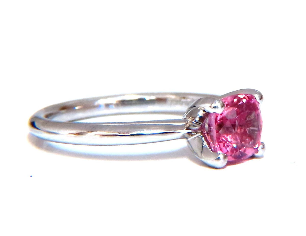 Certified Padparadscha No Heat 1.11ct Natural Sapphire Pink No Heat Platinum *v