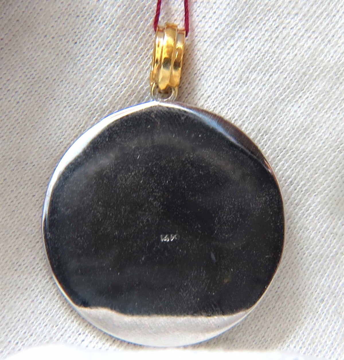 14kt Jewish Prayer Pendant Kabbala Flaming Letters 3D Shma Israel *v