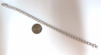 3.50ct natural diamonds tennis bracelet 14kt 7 inch *v