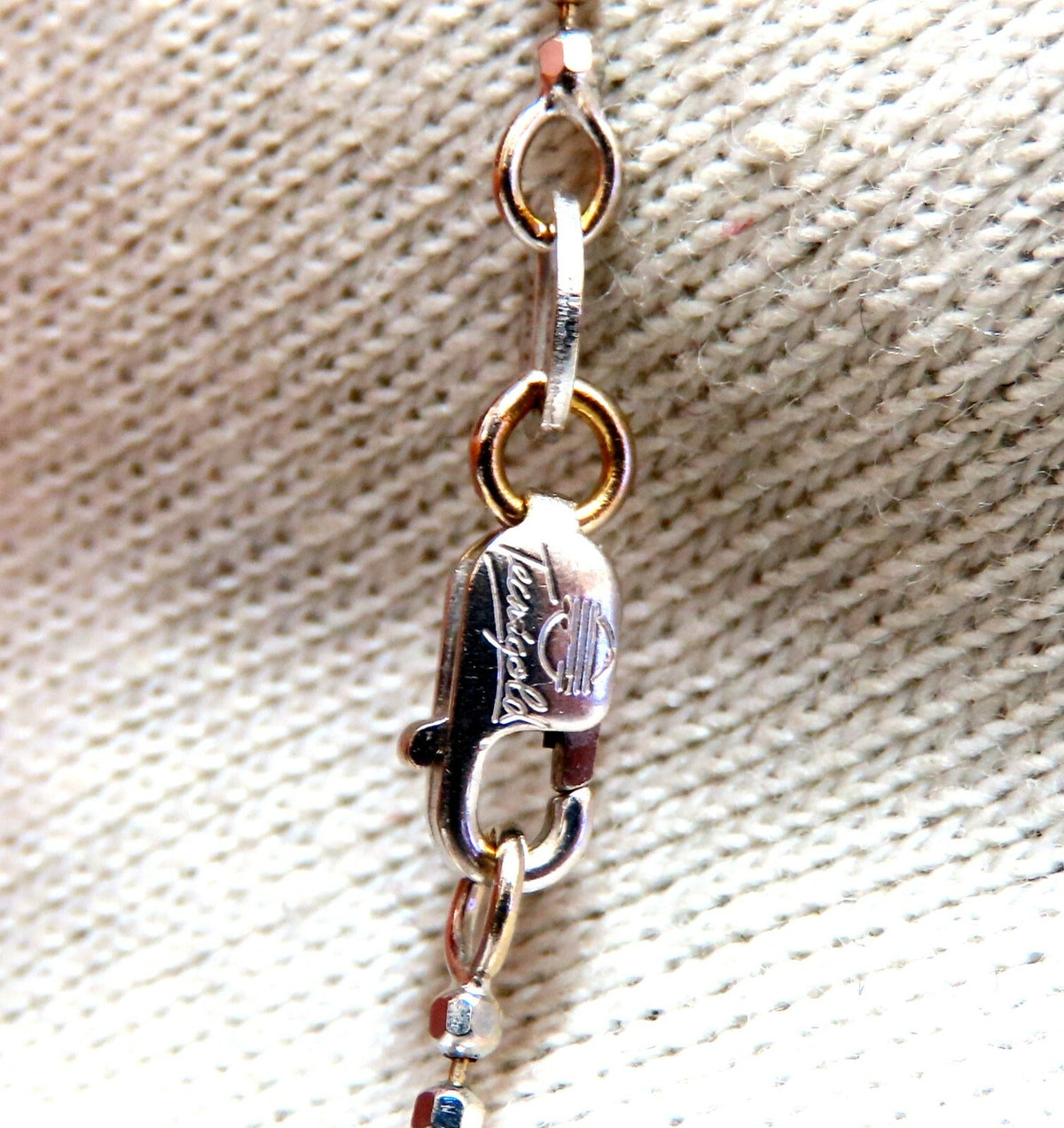 .33ct Natural Diamonds Dangle Necklace 14kt *v