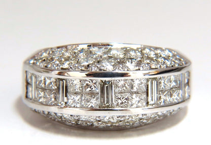 4.00ct diamonds raised contemporary ring three dimensional 18kt *v