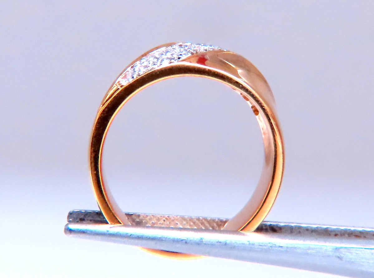 .26ct natural diamond slant band ring 14kt gold 12421 *v