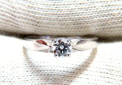 .35ct Natural Round Diamond Engagement Ring 14kt White Gold Traditional Prime *v
