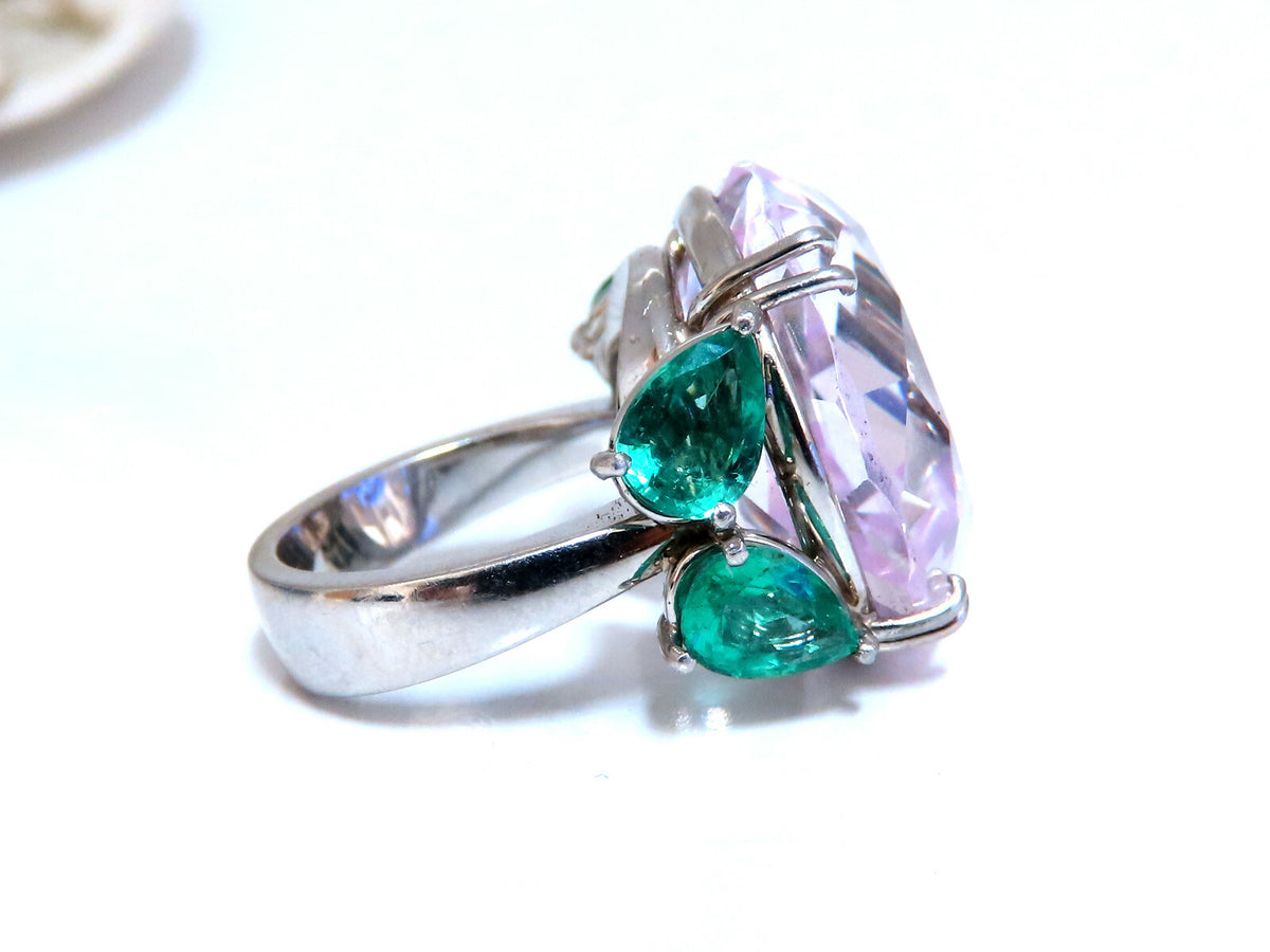 GIA Certified 39.68ct Lab Sapphire Ring Platinum *v