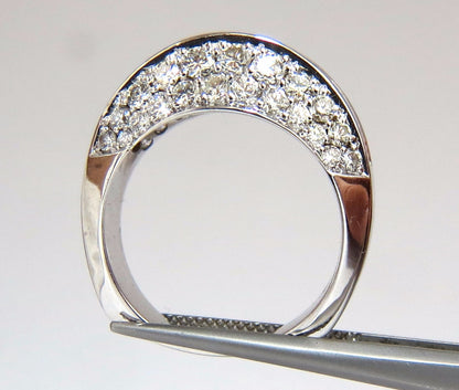 4.00ct diamonds raised contemporary ring three dimensional 18kt *v