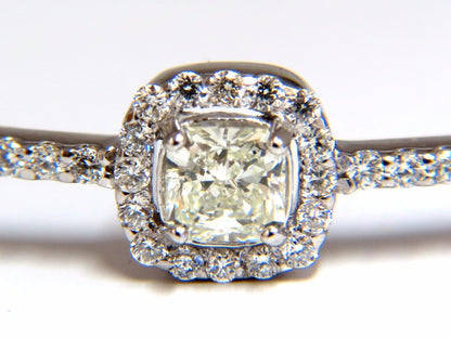 .95ct natural round diamond cluster halo bangle bracelet 14kt *v