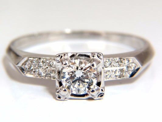 .55ct natural round diamonds vintage raised deck ring 14kt *v