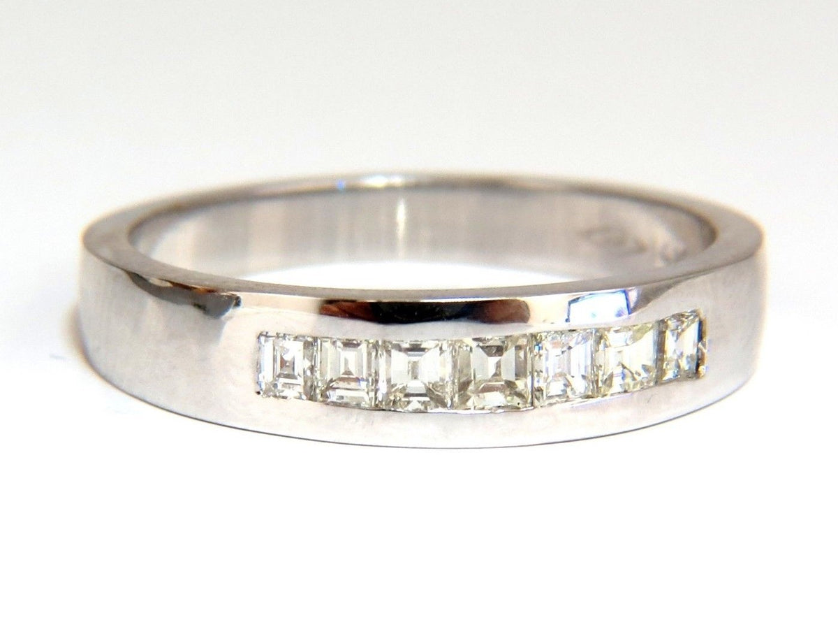 .60ct Natural Princess Diamond Band Ring 14kt channel row *v