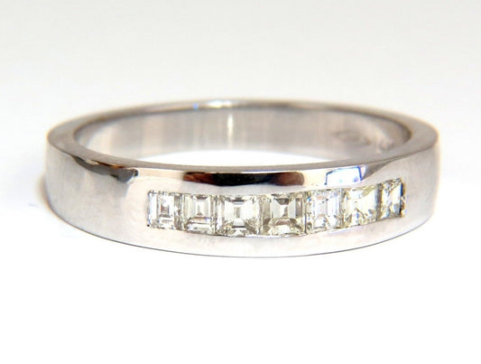 .60ct Natural Princess Diamond Band Ring 14kt channel row *v