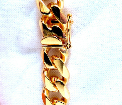Modified Cuban Link Bracelet 14kt 39 Grams 8 Inch *v