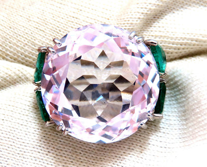 GIA Certified 39.68ct Lab Sapphire Ring Platinum *v