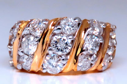1.60ct Natural Round Diamonds Slant 14kt Gold 12422 *v