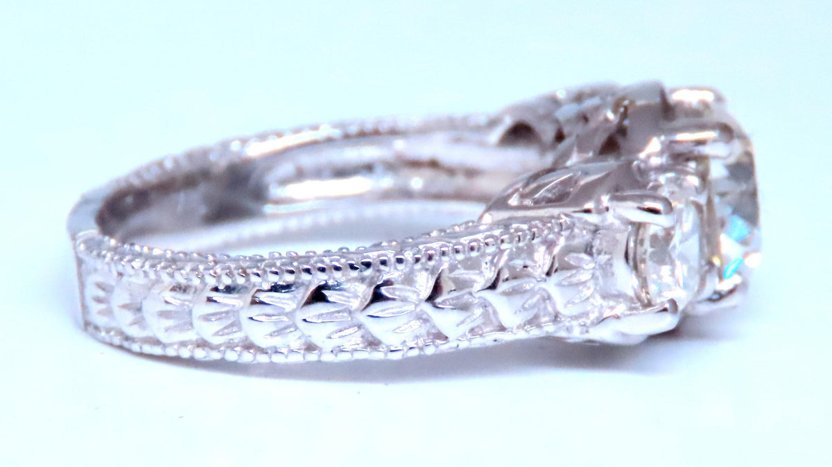 GIA Certified 1.69ct Natural Three stone Diamonds Ring 60884 *v