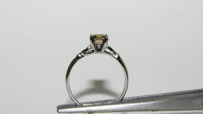 .97CT NATURAL FANCY BROWN COLOR DIAMOND RING 14kt GOLD *v