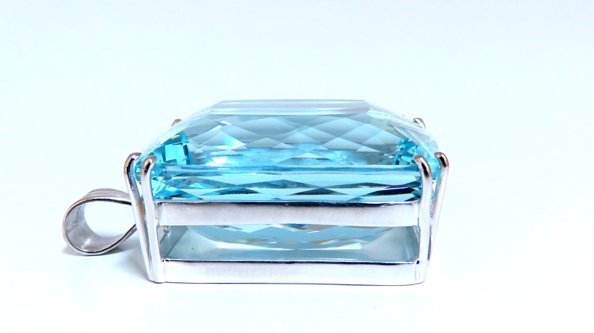 GIA Certified Natural 140.01ct  Aquamarine Diamonds Necklace 18kt & Plat *v