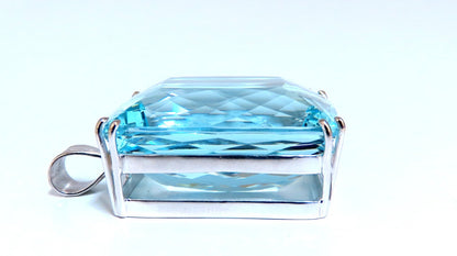 GIA Certified Natural 140.01ct  Aquamarine Diamonds Necklace 18kt & Plat *v