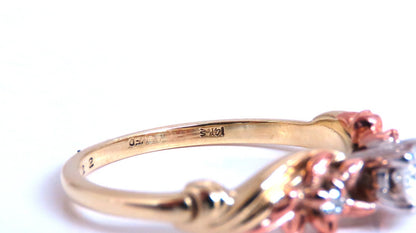 .22ct Natural Round Diamond Ring 14kt *v