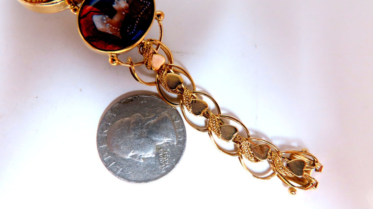 Virgin Mary Bracelet 14kt Gold 21 Grams France *v