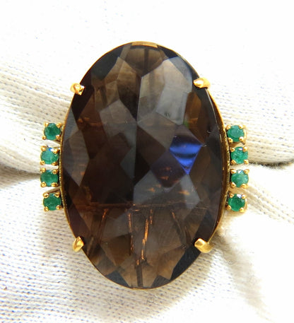 38.30ct Natural Oval Gypsy Topaz Ring 14kt gold *v